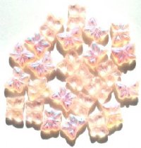 25 12mm Rose AB Butterfly Beads